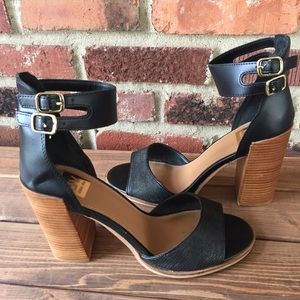 Dolce Vita black heels with ankle strap